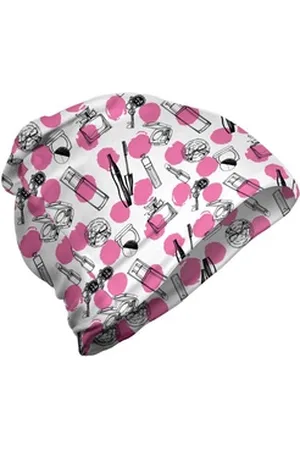 Abakuhaus Beanie Wandern im Freien Kosmetika Parfüm Lippenstift Make-up grau|rosa