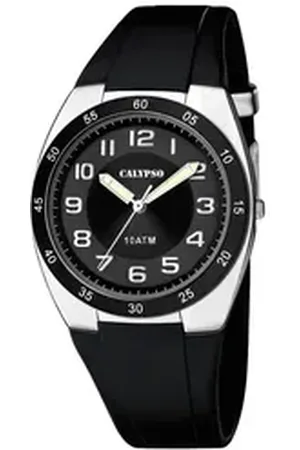 Calypso Quarzuhr Herrenuhr K5753-6 Schwarz Kunststoffband 40 mm