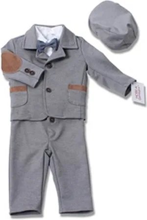 HOBEA Kinderanzug Taufanzug Paul 74 grau 74