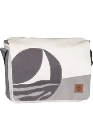 360 Grad 360Grad Umhängetasche Barkasse, Messenger Bag gelb|grau|weiß