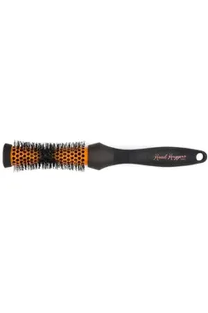 Denman Haarbürste Rondborstel Head Huggers zwart/ oranje 25mm