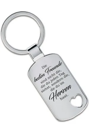 Lieblingsmensch Schlüsselanhänger Beste Freunde sieht man nicht jeden Tag - ein tolles Geschenk (Schlüsselanhänger mit Gravur, inklusive Schlüsselring), Robuste und filigrane Lasergravur