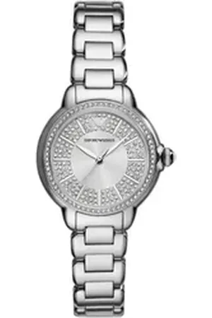 Emporio Armani Quarzuhr AR11632, Armbanduhr, Damenuhr, Edelstahlarmband, analog silberfarben