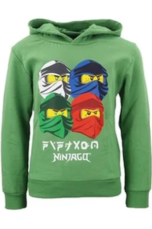LEGO Wear ® Hoodie Ninjago Jungen Kinder Kapuzen Pulli Gr. 98 bis 128, Baumwolle grün 104
