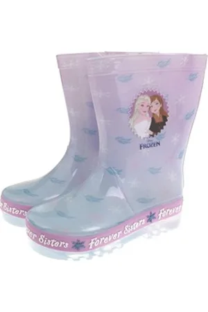 Frozen Disney Stiefel Eiskönigin Elsa Mädchen Forever Sisters Gummistiefel Gummistiefel wasserdicht 27 EU