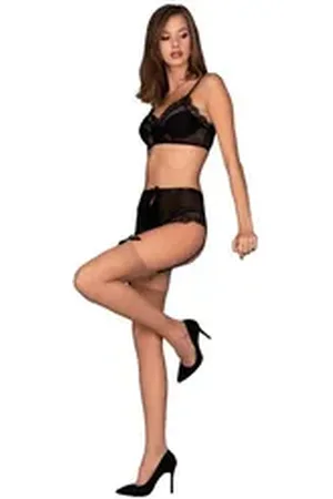 LivCo Corsetti Halterlose Feinstrümpfe LC Andaran stockings light natural 20den - (2,3,4) braun 3