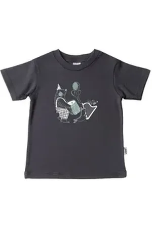 LILIPUT T-Shirt Musiker mit lustigem Frontprint grau 74/80