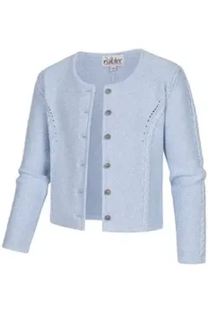 Nübler Trachtenstrickjacke Kinderstickjacke Amira Madl in Hellblau von 104