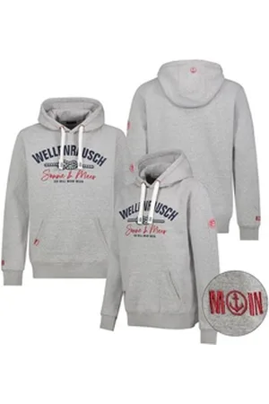 Eight2Nine Hoodie Herren Sweat Hoodie Sweater Kapuzenpullover Übergangs Frühling grau M 48