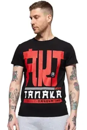 Akito tanaka T-Shirt Write (1-tlg) mit kontrastierendem Print schwarz S