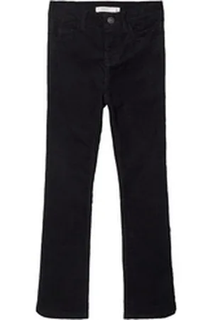 NAME IT Bootcut-Jeans Mädchen High Waist Hose im Bootcut-Style schwarz 140