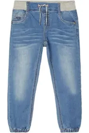 NAME IT 5-Pocket-Jeans Jungen Baggy Jeanshose mit Kordelzug blau 80