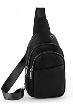 TAN.TOMI Bauchtasche Umhängetasche Damen Brusttasche Sling Bag Freizeit, Crossbody Bag (Breiter Gurt Tasche), Umhängetasche, Crossover & Rucksack schwarz