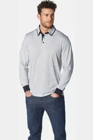 BABISTA Langarm-Poloshirt ELIGUSTI mit gerippten Ärmelbündchen grau XL (56/58)