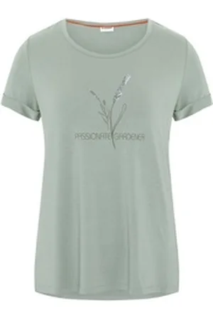Gardena T-Shirt mit PASSIONATE GARDENER Schriftzug (1, 1-tlg) grau S