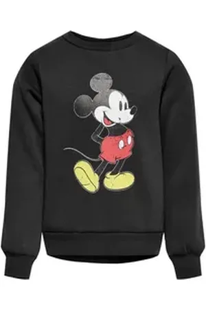 ONLY Rundhalspullover Mädchen Sweatshirt mit "Disney" Print Phantom 122-128 grau 122-128