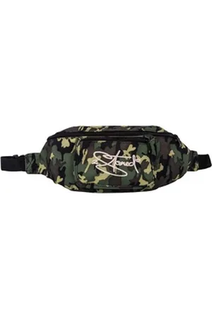 2Stoned Bauchtasche Hüfttasche Retro mit Stick Classic Logo für Erwachsene und Kinder, mit abgesetzter Fronttasche grün