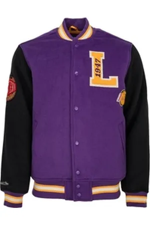 Mitchell & Ness Collegejacke Legacy Varsity Wool NBA Los Angeles Lakers lila XL