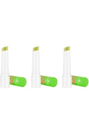 Essence Lippenbalsam JUICY BOMB glossy butter balm, 3-tlg., mit fruchtigem Duft grün
