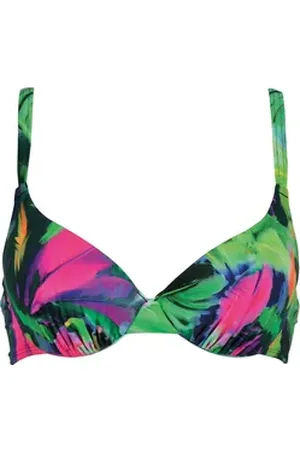NATURANA Bügel-Bikini-Top Bora Bora Beach (1-St), mit floralem Allover-Design bunt|grün 40