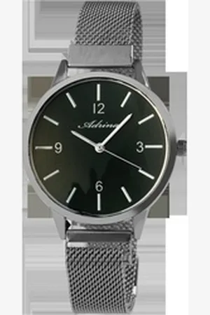 Adrina Quarzuhr AR0036 Damenuhr mit Edelstahl-Milanesearmband, Damenuhr Edelstahl