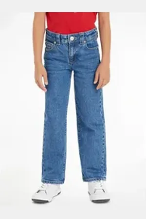 Tommy Hilfiger Bootcut-Jeans GIRLFRIEND COMFORT DENIM Kinder bis 16 Jahre im 5-Pocket-Style blau 8