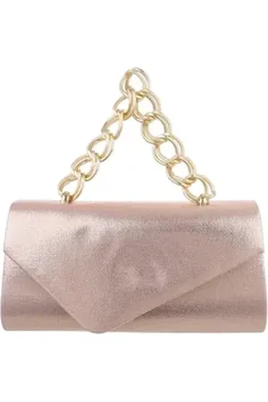 Ital-Design Schultertasche Kleine, Damentasche clutch schultertasche in Rosa Gold rosa