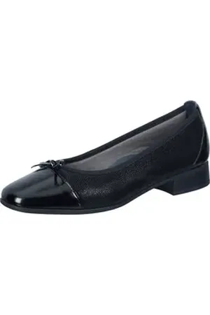 Comfortabel Ballerinas Ballerina aus Lackleder schwarz 38 EU