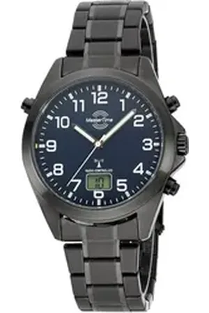 Master Time Funkuhr Specialist, MTGA-10737-22M, Armbanduhr, Quarzuhr, Herrenuhr, Datum, Leuchtzeiger schwarz