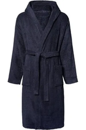 CHIEMSEE Bademantel Bathrobe Unisex, Baumwolle blau S
