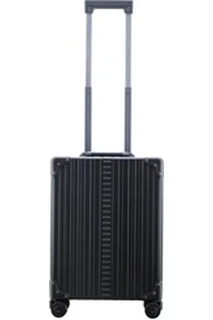 Aleon Handgepäck-Trolley Business, 4 Rollen, Aluminium schwarz