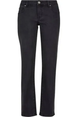 Urban classics Bequeme Jeans Damen Ladies Low Waist Straight Denim Pants (1-tlg) schwarz 34