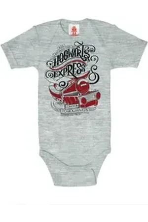 LOGOSHIRT Body Harry Potter - Hogwarts Express mit coolem Hogwarts Express-Print grau 86/92