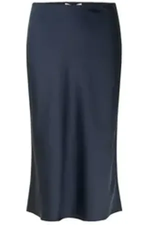 Samsøe Samsøe Bleistiftrock Damen Rock AGNETA (1-tlg) blau XS