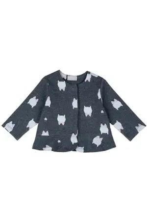 chicco Strickjacke Strickjacke (68-tlg) mit praktischer Druckknopfleiste grau