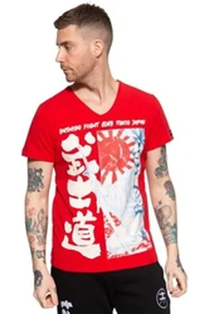 Akito tanaka T-Shirt Fight Club (1-tlg) mit japanischem Print rot L