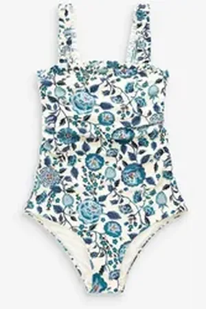 Cath Kidston Badeanzug Badeanzug mit eckigem Ausschnitt (1-St) blau 36