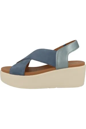 Geox D Xand 2.2S B Damen Keilsandalette blau 41 EU