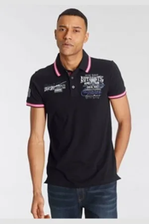 Bruno Banani Poloshirt Kurzarm, körpernahe Passform, aus Baumwollmischung schwarz M (48/50)