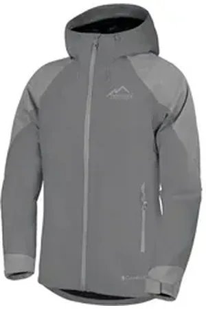 Normani Regenjacke Herren Regenjacke Cardiff leichte, atmungsaktive Outdoorjacke mit Kapuze - Wassersäule: 20000 mm grau 3XL