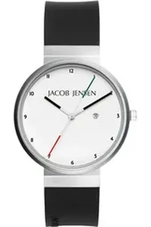 Jacob Jensen Titanuhr Titanium Series NEW Herren 35mm Titanuhren, langer Sekundenzeiger