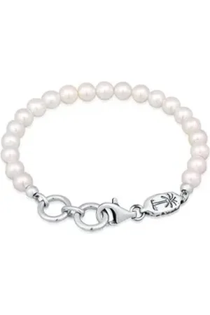 Haze & Glory Bead-Armband-Set Perlenarmband - Pearl it out 925 Sterling Silber, Palme silberfarben 19