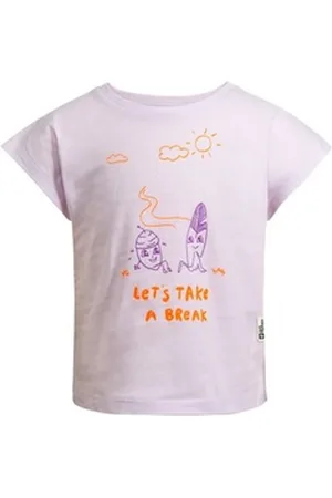 Jack Wolfskin T-Shirt TAKE A BREAK T G für Mädchen mit einem süßen Aufdruck lila 164