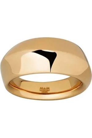 M&M Fingerring Ring Damen silber / gold Pure Volume (1-tlg), deutsche Qualität, inkl. edles Schmucketui goldfarben 54