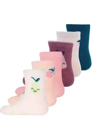 Ewers Socken Socken 6er Pack Obst (6-Paar) bunt|rosa|rot 17-18