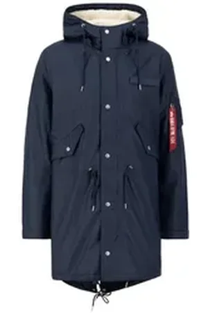 Alpha Industries Regen- und Matschjacke Men - Outdoor Jackets Raincoat TL blau M