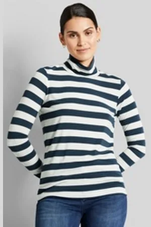 Bugatti Langarmshirt mit Rollkragen blau S