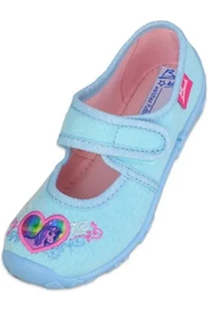 Beck Hausschuh Darling Hausschuh (Ballerina mit Klettverschluß) leichte, flexible Laufsohle; mittlere Weite blau 26 EU