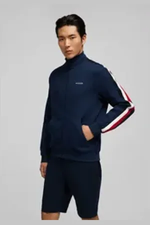 Daniel Hechter Sweatjacke mit HECHTER-Logoprint auf der Brust blau 2XL