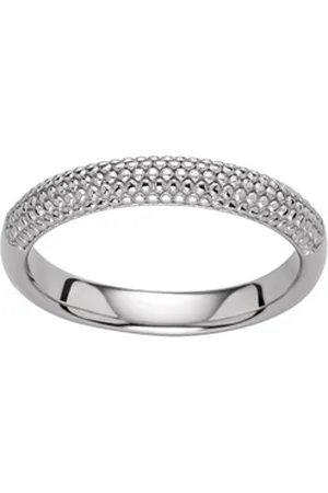 M&M Fingerring Ring Damen Edelstahl silber / gold mit Struktur (1-tlg), "New Structures"; deutsche Qualität, inkl. edles Schmucketui silberfarben 56